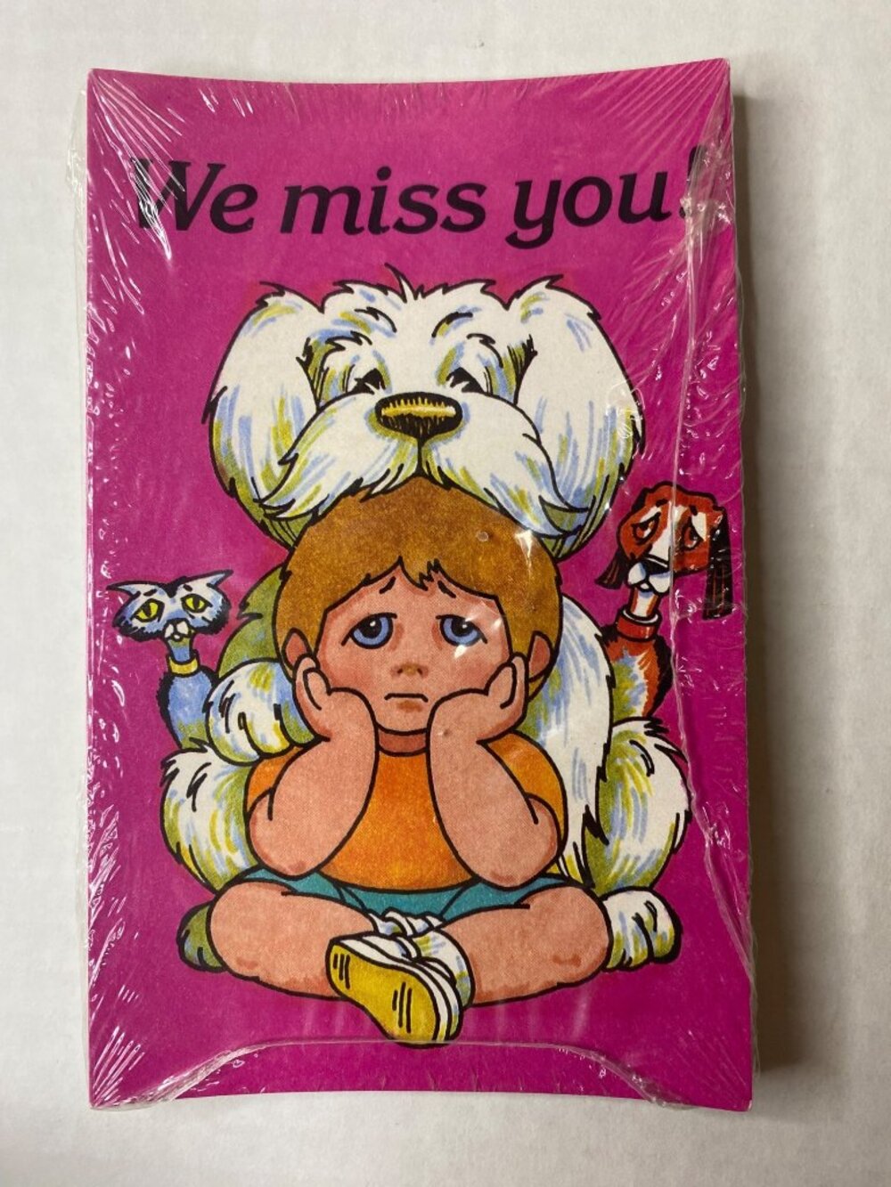 Vintage Christian Sunday School Postcards Dog & Child Ephemera Bible Verse